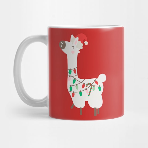 Christmas llama by melomania